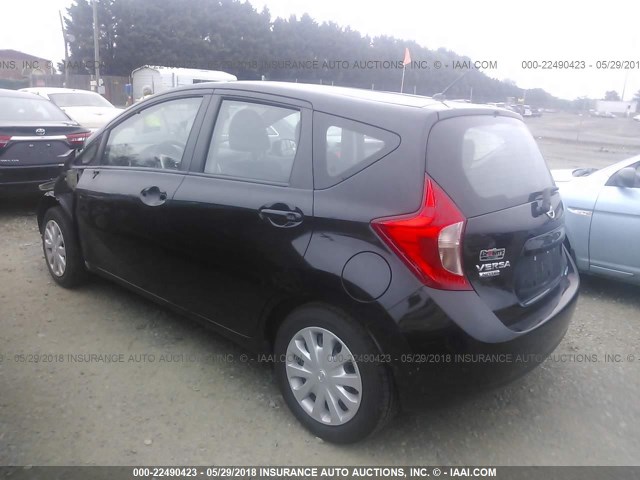 3N1CE2CP9EL390306 - 2014 NISSAN VERSA NOTE S/S PLUS/SV/SL BLACK photo 3