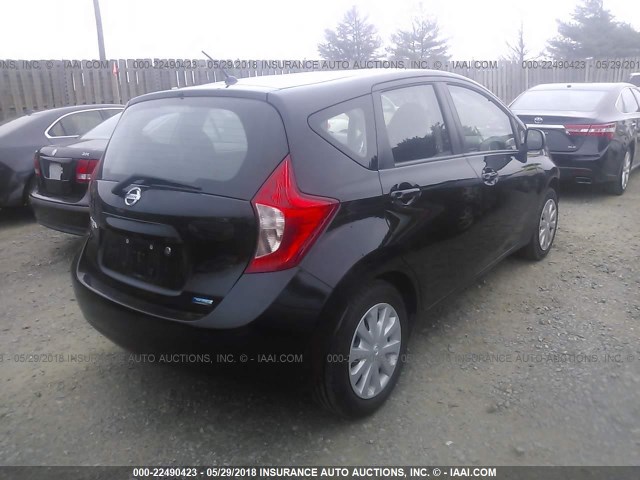 3N1CE2CP9EL390306 - 2014 NISSAN VERSA NOTE S/S PLUS/SV/SL BLACK photo 4