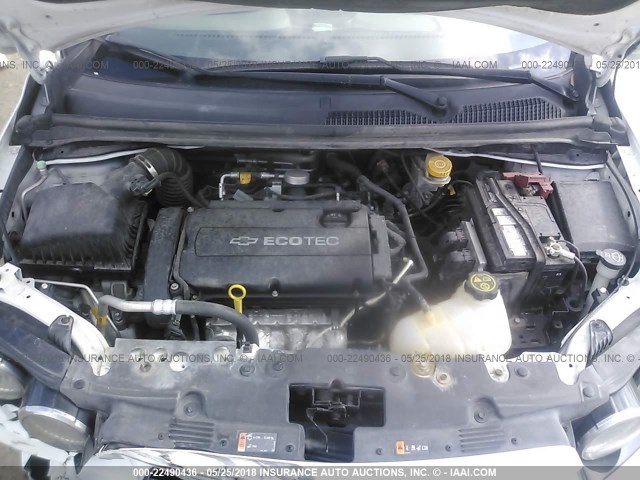 1G1JA5SH5C4216482 - 2012 CHEVROLET SONIC LS 白色 照片 10