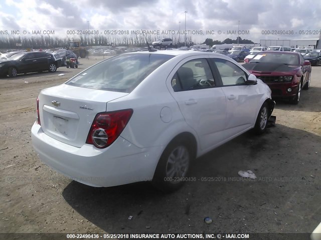 1G1JA5SH5C4216482 - 2012 CHEVROLET SONIC LS 白色 照片 4