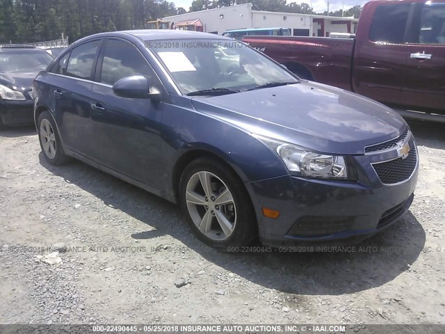 1G1PE5SB6D7143083 - 2013 CHEVROLET CRUZE LT BLUE photo 1