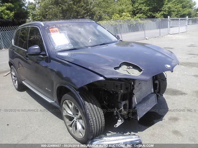 5UXKR0C55F0P15983 - 2015 BMW X5 XDRIVE35I GRAY photo 1