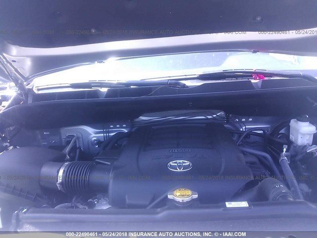 5TFAY5F14GX556663 - 2016 TOYOTA TUNDRA CREWMAX 1794/PLATINUM 银色 照片 10