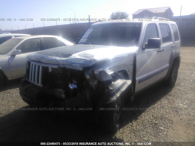 1J4PN3GK0BW502591 - 2011 JEEP LIBERTY RENEGADE SILVER photo 2