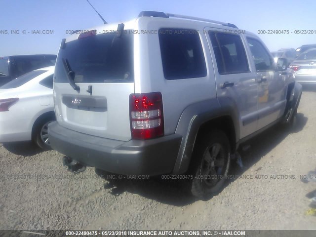 1J4PN3GK0BW502591 - 2011 JEEP LIBERTY RENEGADE SILVER photo 4