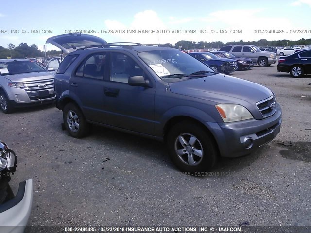 KNDJD733X65587522 - 2006 KIA SORENTO EX/LX GRAY photo 1