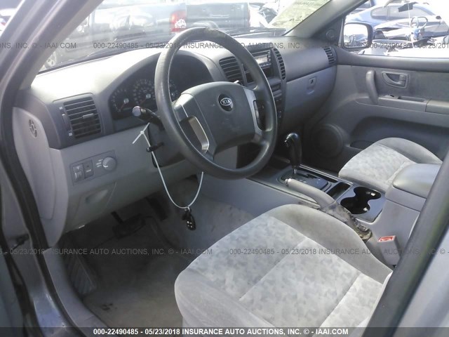 KNDJD733X65587522 - 2006 KIA SORENTO EX/LX GRAY photo 5