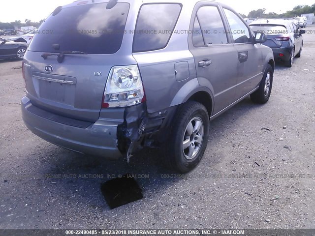 KNDJD733X65587522 - 2006 KIA SORENTO EX/LX GRAY photo 6