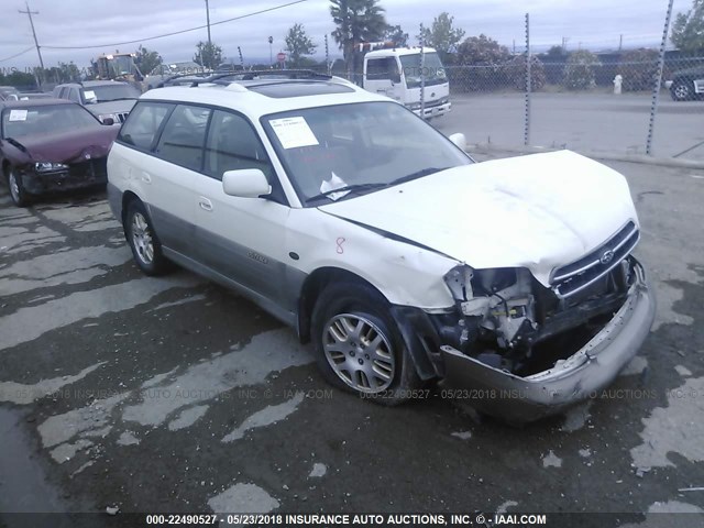 4S3BH806517642081 - 2001 SUBARU LEGACY OUTBACK H6 3.0 LL BEAN WHITE photo 1