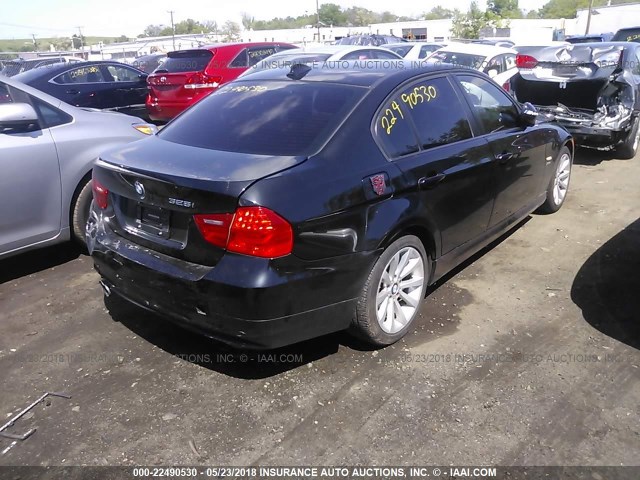 WBAPK5C57BA662052 - 2011 BMW 328 XI SULEV BLACK photo 4