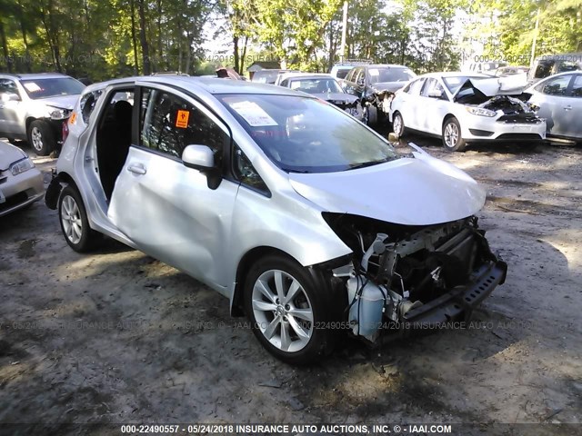 3N1CE2CP0EL355069 - 2014 NISSAN VERSA NOTE S/S PLUS/SV/SL SILVER photo 1