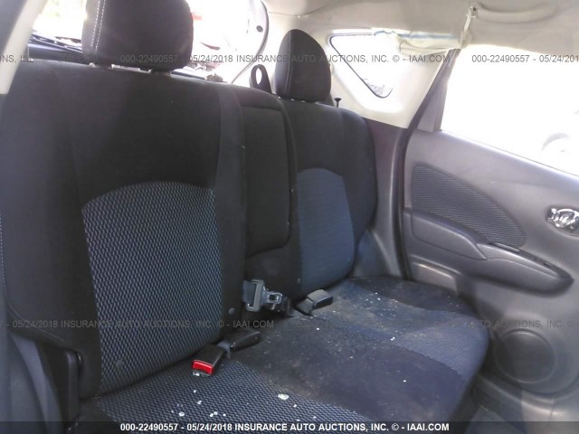 3N1CE2CP0EL355069 - 2014 NISSAN VERSA NOTE S/S PLUS/SV/SL SILVER photo 8