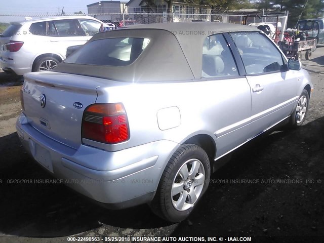 3VWDC21V82M807782 - 2002 VOLKSWAGEN CABRIO GLX 银色 照片 4