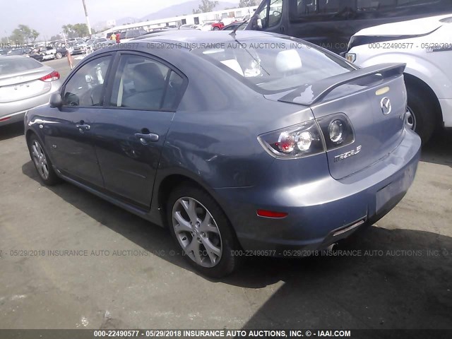 JM1BK323371600978 - 2007 MAZDA 3 S GRAY photo 3