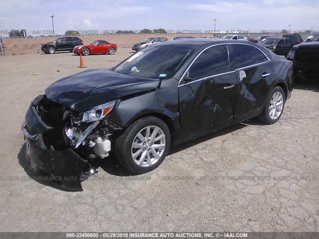 1G11H5SL1EF246635 - 2014 CHEVROLET MALIBU LTZ 灰色 照片 2