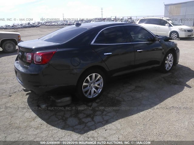 1G11H5SL1EF246635 - 2014 CHEVROLET MALIBU LTZ 灰色 照片 4