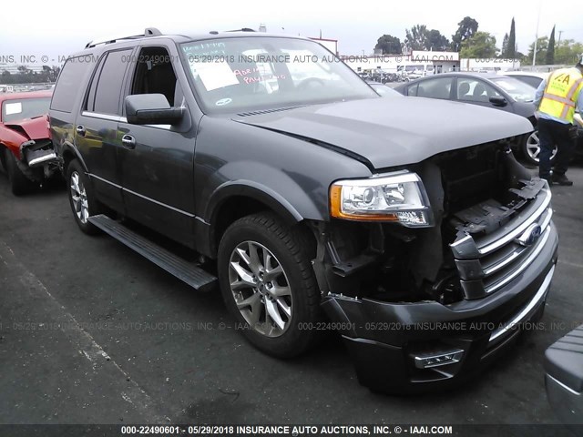 1FMJU1KT2FEF14347 - 2015 FORD EXPEDITION LIMITED GRAY photo 1