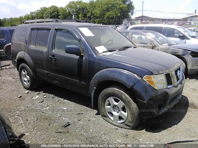 5N1AR18WX6C666276 - 2006 NISSAN PATHFINDER LE/SE/XE BLUE photo 1