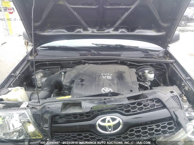 3TMJU4GN7BM115146 - 2011 TOYOTA TACOMA DOUBLE CAB PRERUNNER GRAY photo 10