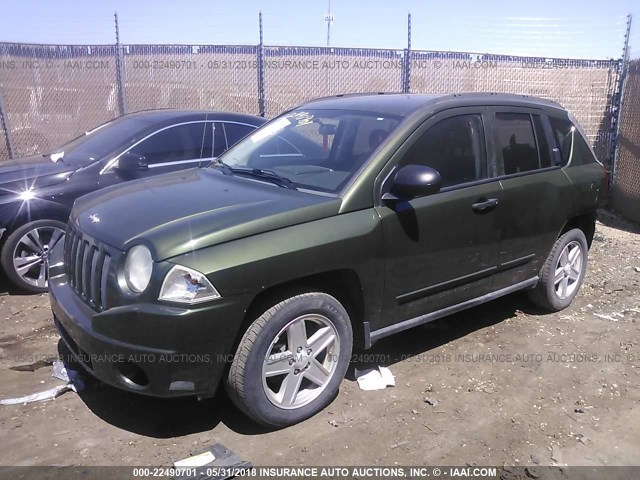 1J8FT47018D619170 - 2008 JEEP COMPASS SPORT GREEN photo 2