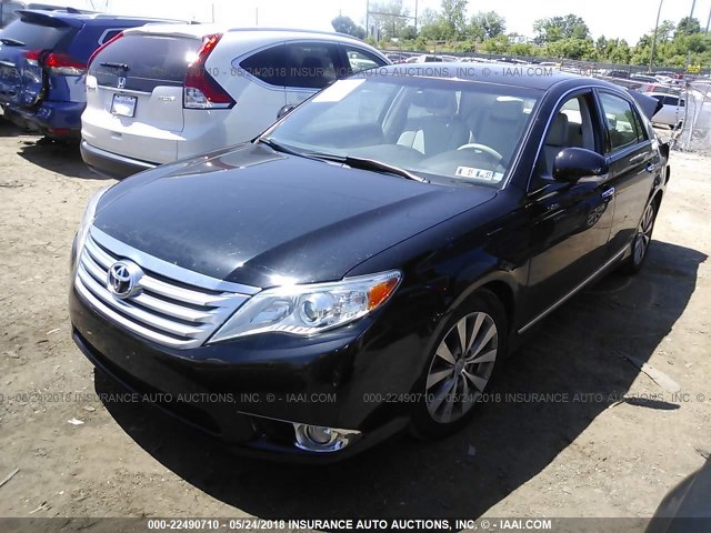 4T1BK3DB2BU425632 - 2011 TOYOTA AVALON LIMITED BLACK photo 2