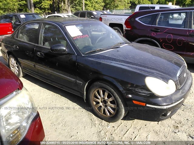 KMHWF35H53A785683 - 2003 HYUNDAI SONATA GLS/LX BLACK photo 1