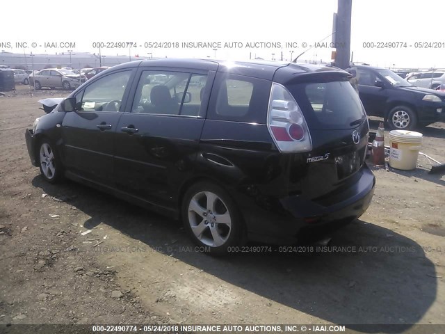 JM1CR29L270149225 - 2007 MAZDA 5 BLACK photo 3