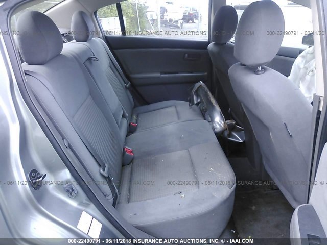 3N1AB61E98L678873 - 2008 NISSAN SENTRA 2.0/2.0S/2.0SL GRAY photo 8