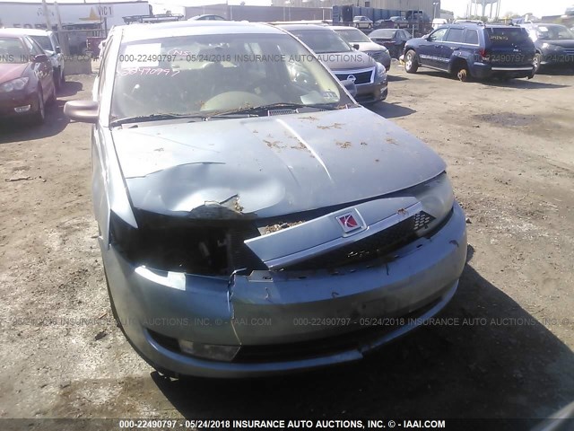 1G8AL52F53Z182816 - 2003 SATURN ION LEVEL 3 Light Blue photo 6
