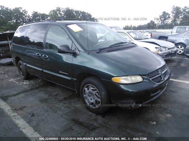 1B4GP44LXXB839638 - 1999 DODGE GRAND CARAVAN SE/SPORT GREEN photo 1