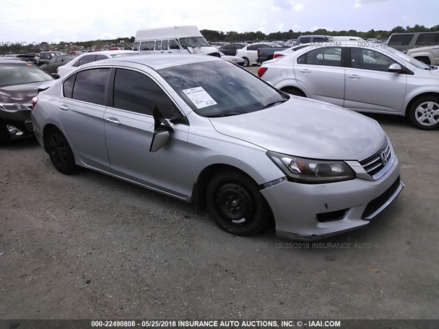 1HGCR2F30DA166911 - 2013 HONDA ACCORD LX SILVER photo 1