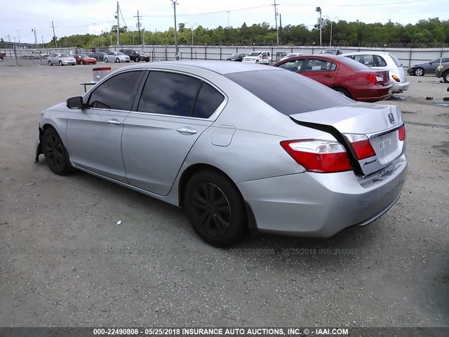 1HGCR2F30DA166911 - 2013 HONDA ACCORD LX SILVER photo 3