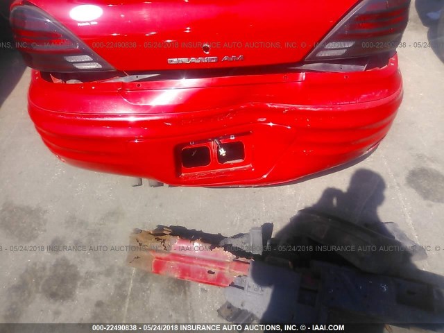 1G2NF52T31M537419 - 2001 PONTIAC GRAND AM SE1 RED photo 6