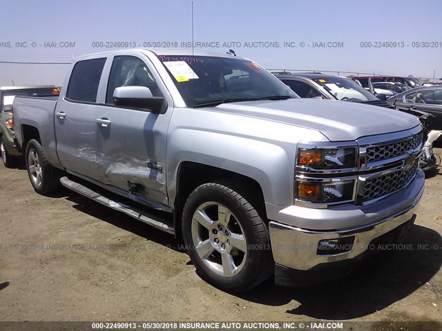 3GCPCREC6EG438442 - 2014 CHEVROLET SILVERADO C1500 LT SILVER photo 1