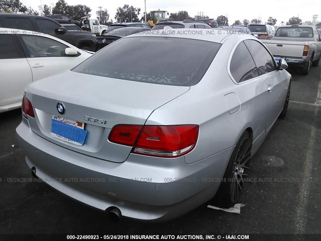 WBAWB73587P038269 - 2007 BMW 335 I GRAY photo 4