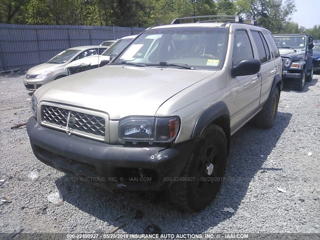 JN8AR07Y4YW420816 - 2000 NISSAN PATHFINDER LE/SE/XE GOLD photo 2