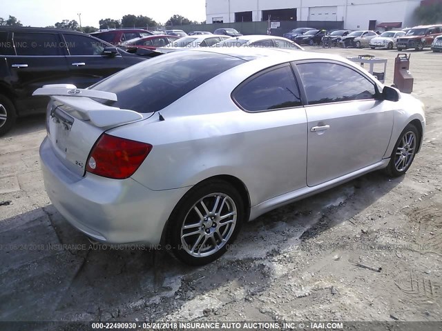 JTKDE177360133414 - 2006 TOYOTA SCION TC 银色 照片 4