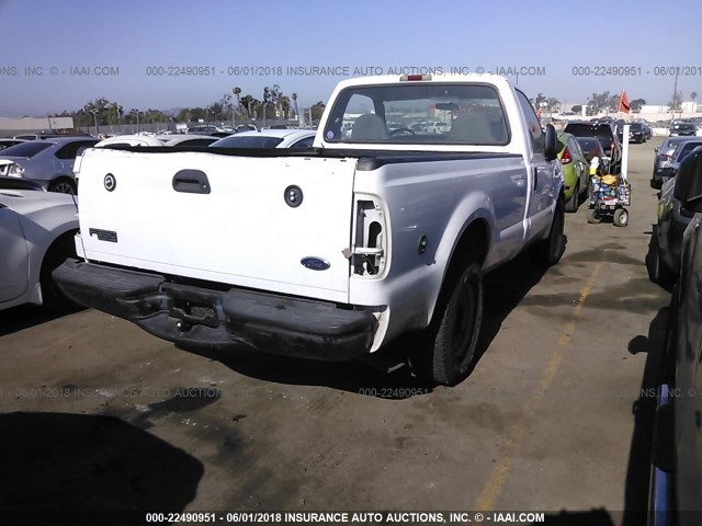 1FTSF30L74EB94814 - 2004 FORD F350 SRW SUPER DUTY WHITE photo 4