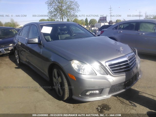 WDDHF8HB5BA434388 - 2011 MERCEDES-BENZ E 350 4MATIC SILVER photo 1