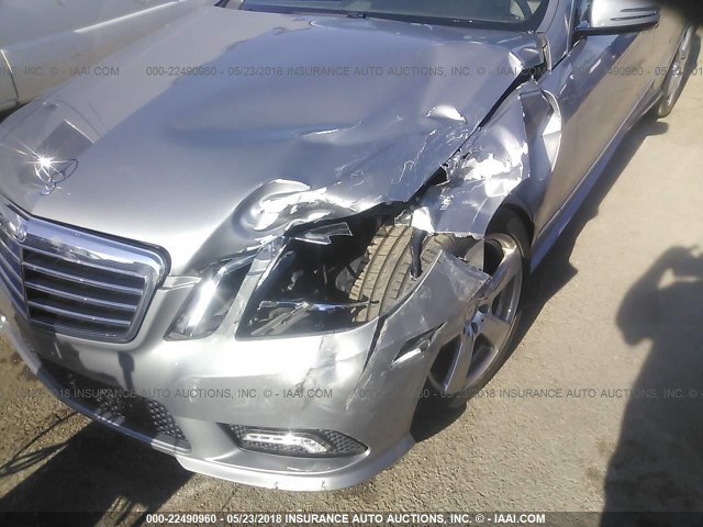 WDDHF8HB5BA434388 - 2011 MERCEDES-BENZ E 350 4MATIC SILVER photo 6