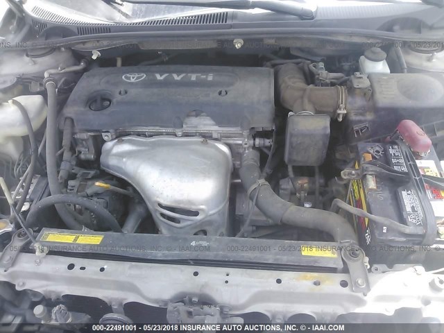 JTKDE177550006484 - 2005 TOYOTA SCION TC 银色 照片 10