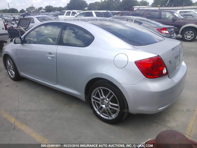 JTKDE177550006484 - 2005 TOYOTA SCION TC 银色 照片 3