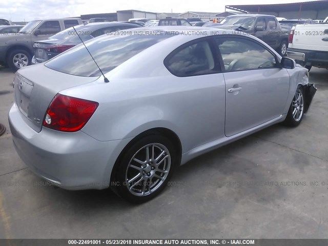 JTKDE177550006484 - 2005 TOYOTA SCION TC 银色 照片 4