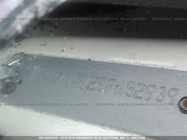 1FTPX14V29FA52939 - 2009 FORD F150 SUPER CAB WHITE photo 9