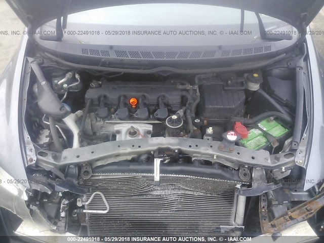 19XFA1F96AE000287 - 2010 HONDA CIVIC EXL GRAY photo 10