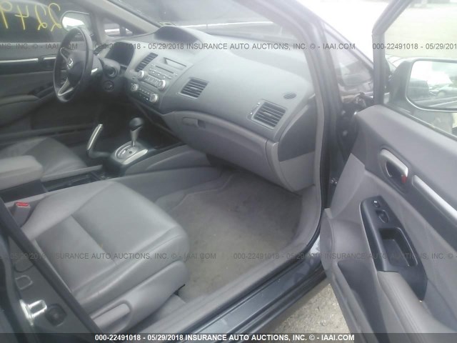 19XFA1F96AE000287 - 2010 HONDA CIVIC EXL GRAY photo 5