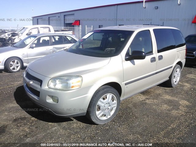 1GNDU23W97D196497 - 2007 CHEVROLET UPLANDER LS BEIGE photo 2