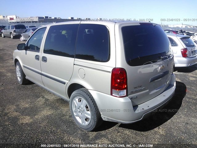 1GNDU23W97D196497 - 2007 CHEVROLET UPLANDER LS BEIGE photo 3