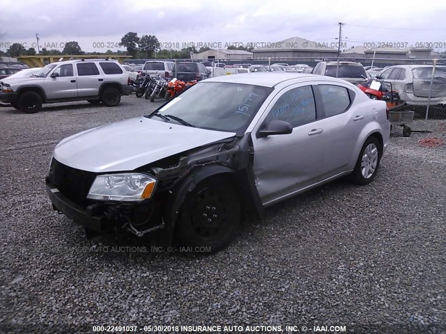 1B3BD4FB5BN624915 - 2011 DODGE AVENGER EXPRESS SILVER photo 2