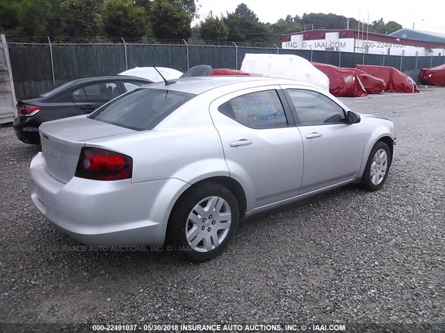 1B3BD4FB5BN624915 - 2011 DODGE AVENGER EXPRESS 银色 照片 4